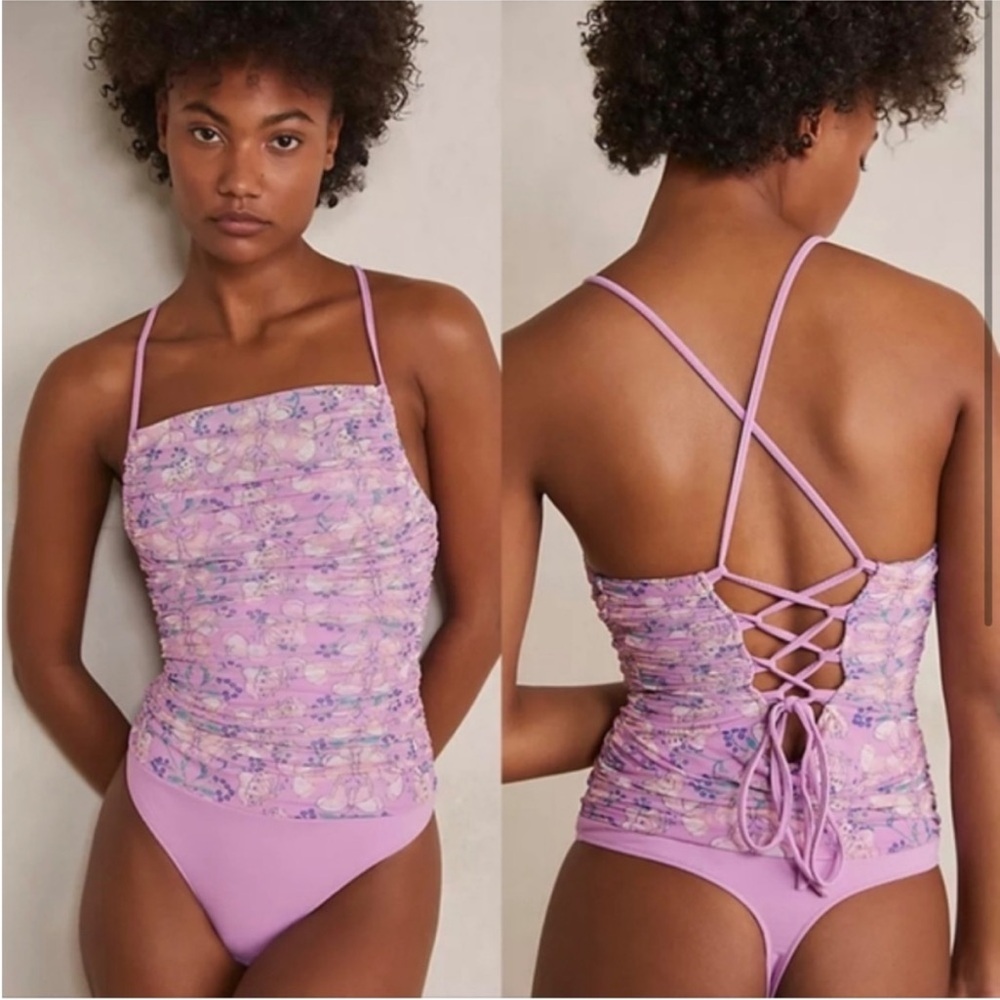 NWOT Free People Intimately Milkshake Mesh Bodysuit